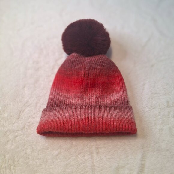 Norla Canada Pom Pom Beanie Striped Knit Sz O/S Alpaca Wool Boho Cabincore Artsy - Picture 7 of 14